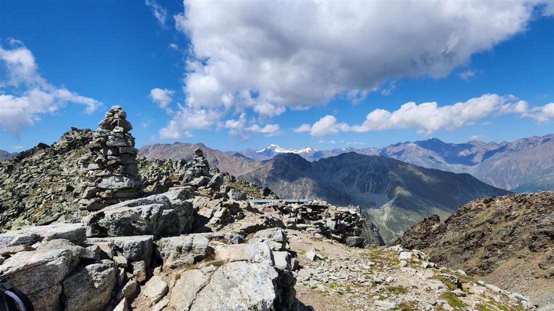 Steinmännchen am Gipfel