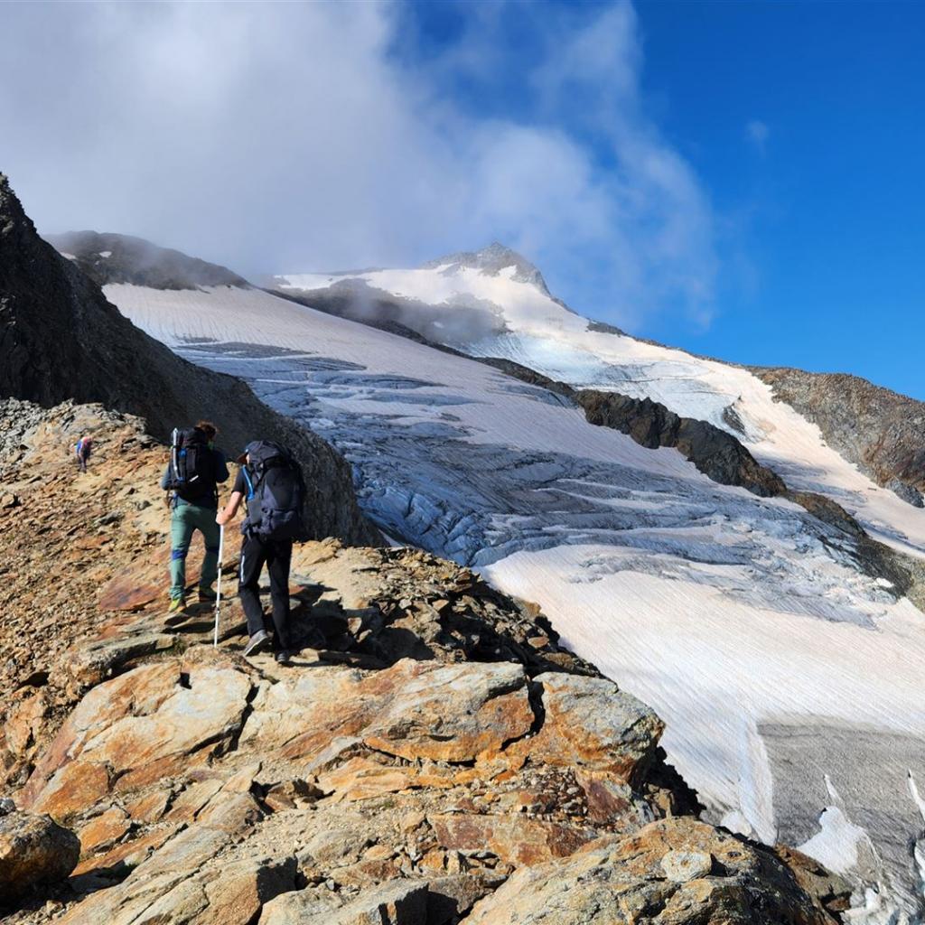 Erster Blick auf den Wilden Freiger