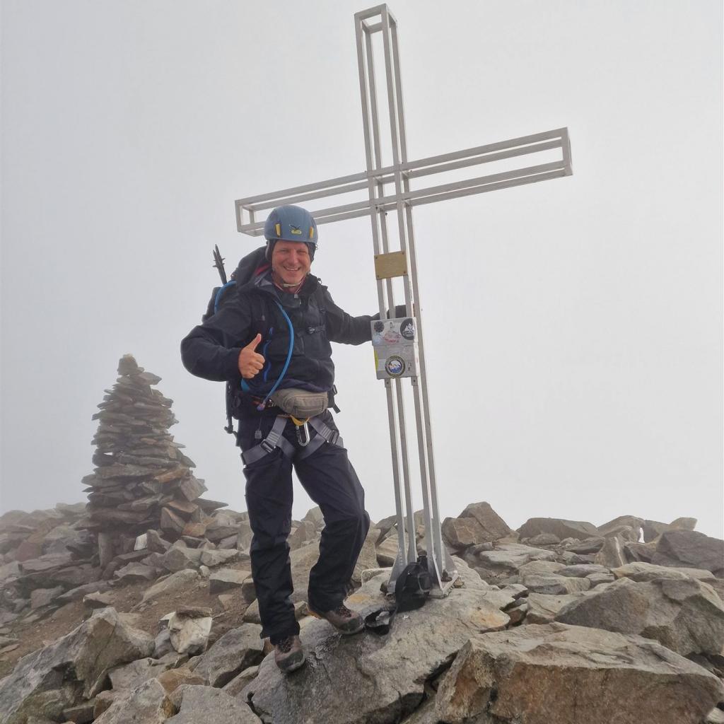 Das Gipfelkreuz des Wilden Pfaff