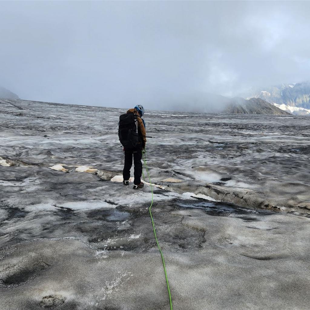 Gletscherspalten am Pfaffenjoch