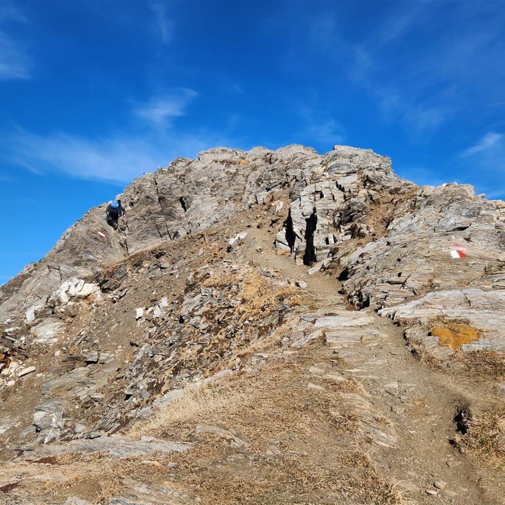 Die letzten Meter zum Gipfel