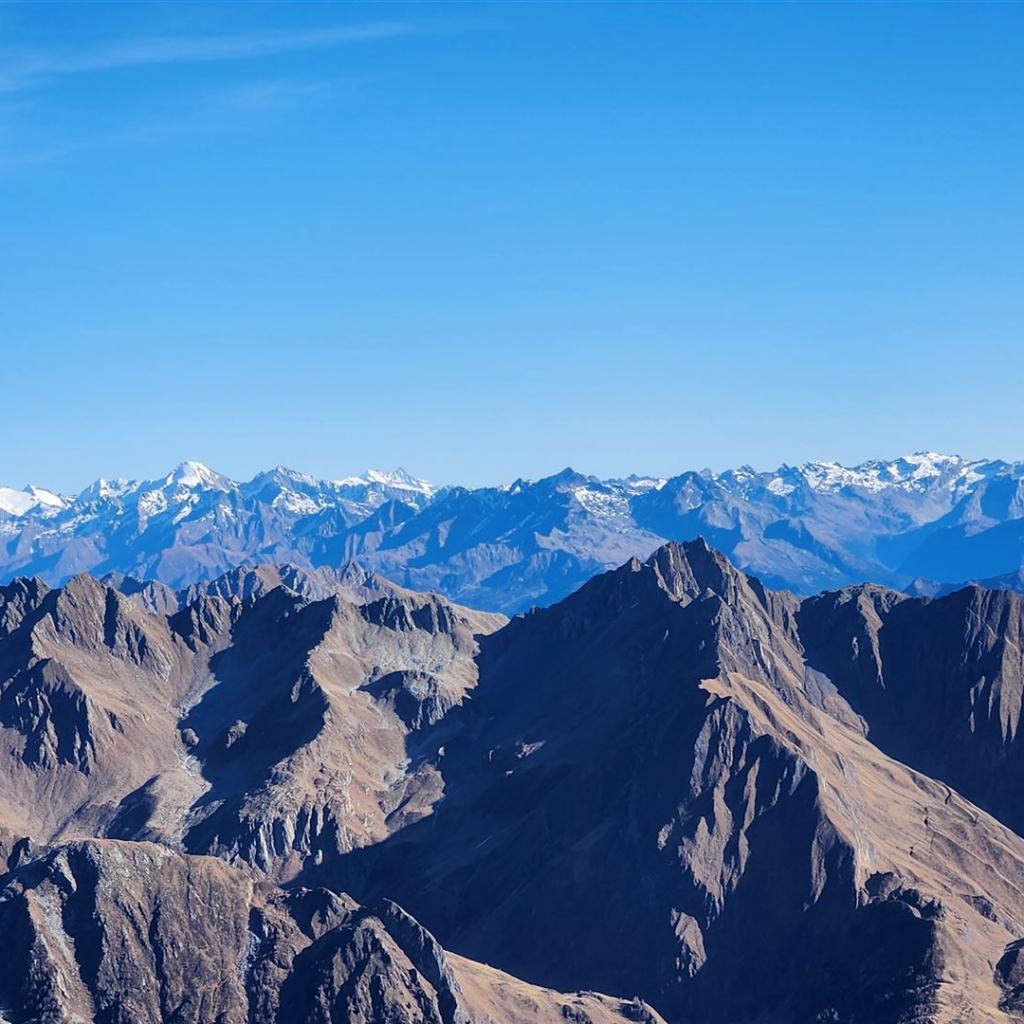 Großvenediger, Großglockner und Hochgall
