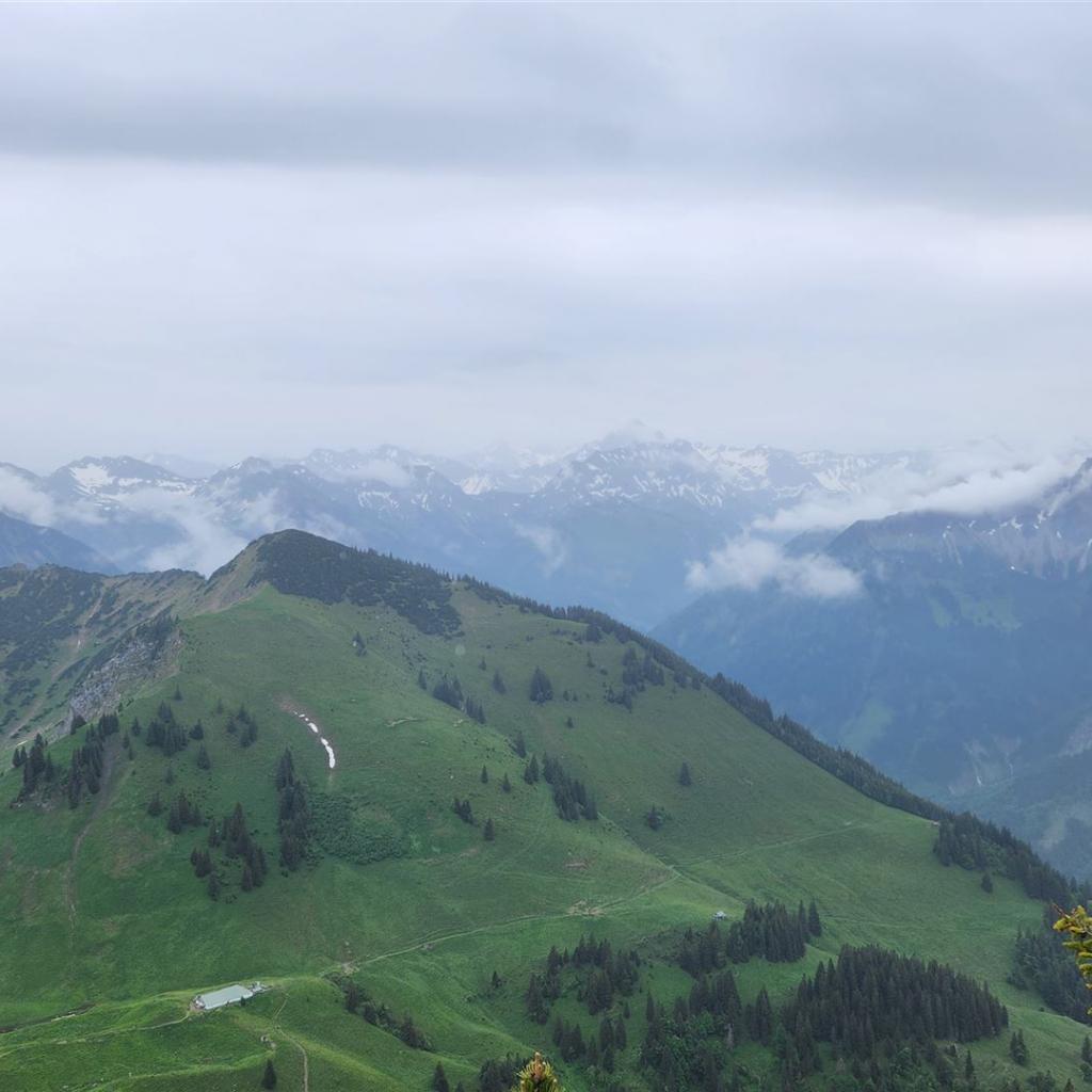 Blick hinüber zum Hochvogel