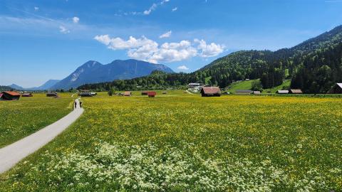 Blick zurück zum Kreuzeck