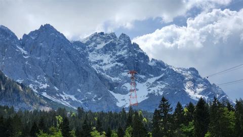 Die Zugspitze zum Greifen nah