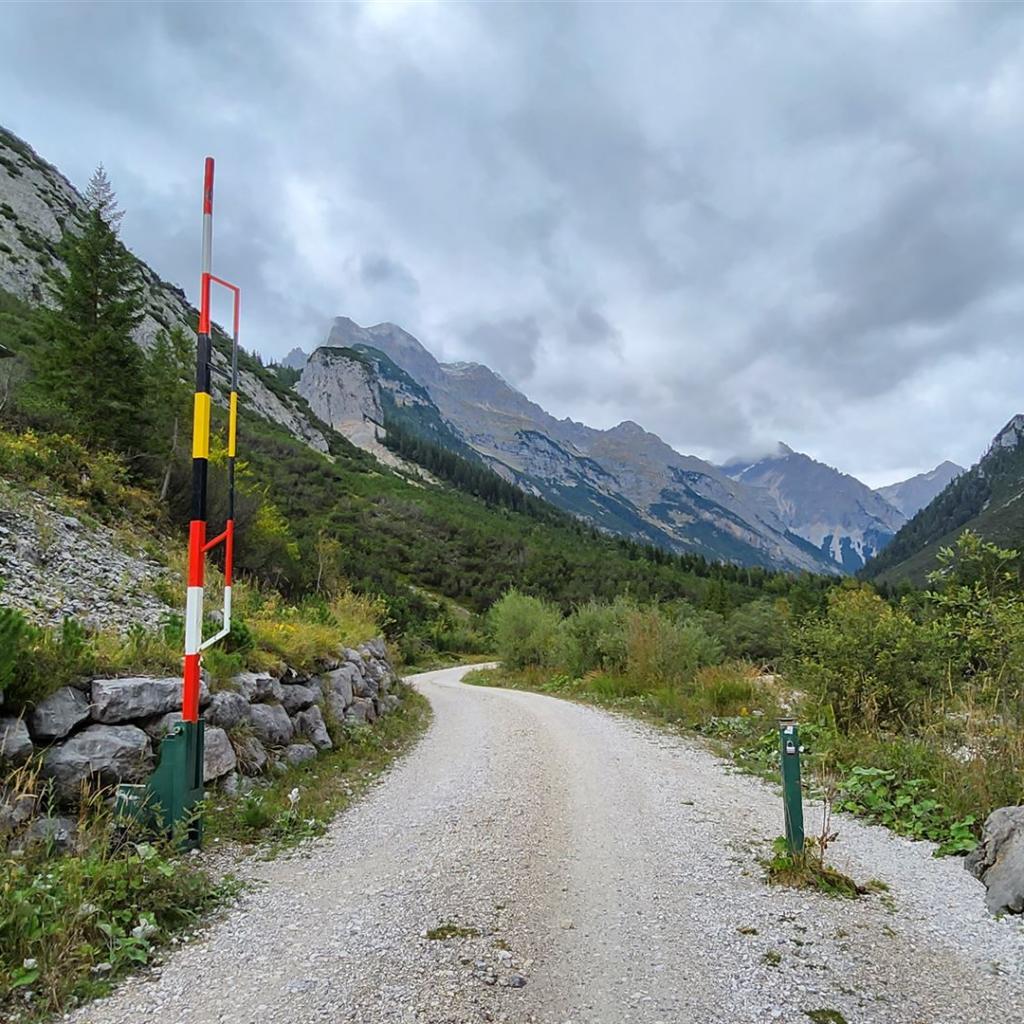 Zufahrt zum Karwendelhaus