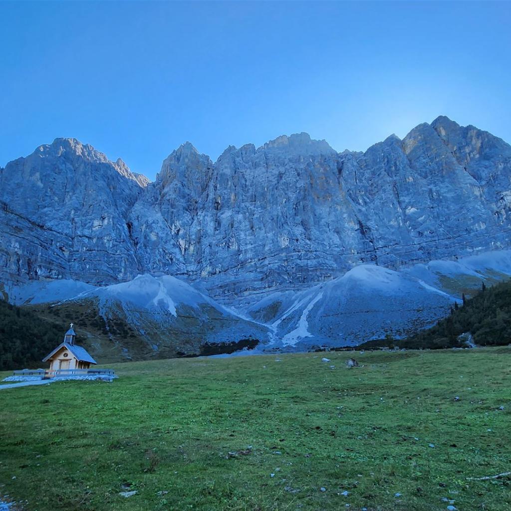 Blick zurück zu den Laliderer Wänden