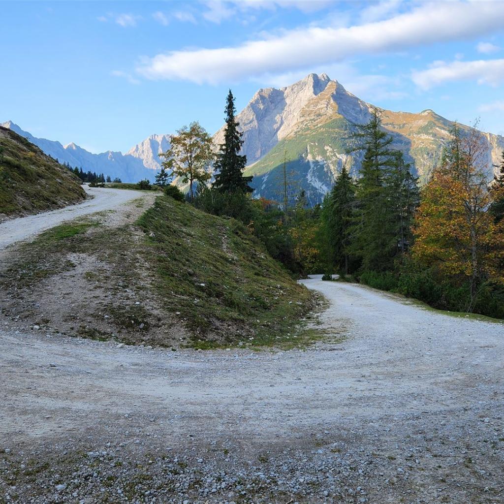 Unterwegs zur Plumsjoch-Hütte