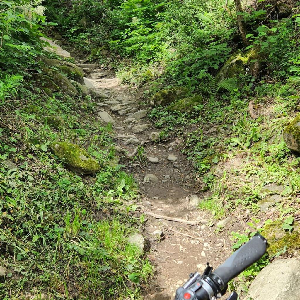 Schiebestrecke gleich zu Beginn