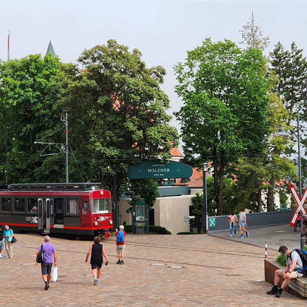 An der Bergstation der Rittenbahn