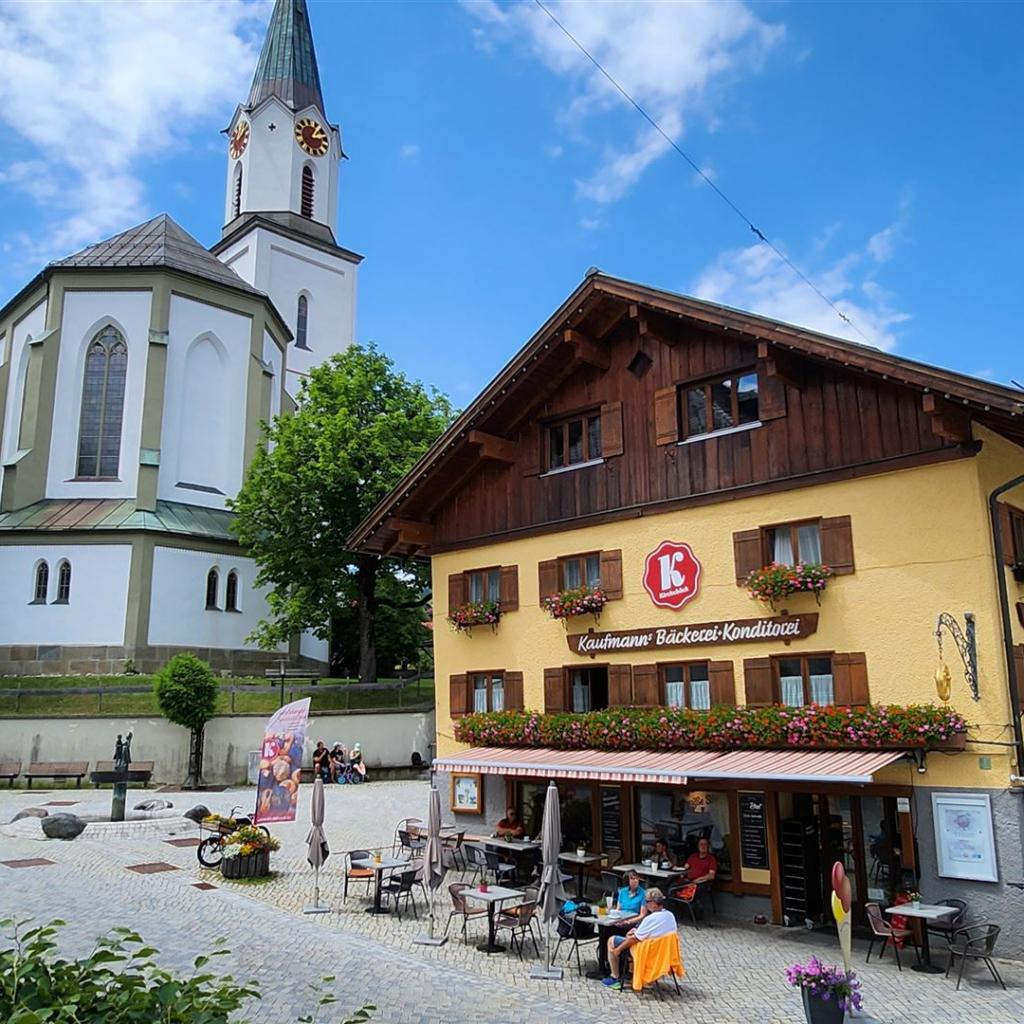 Schöner Ortskern von Bad Hindelang