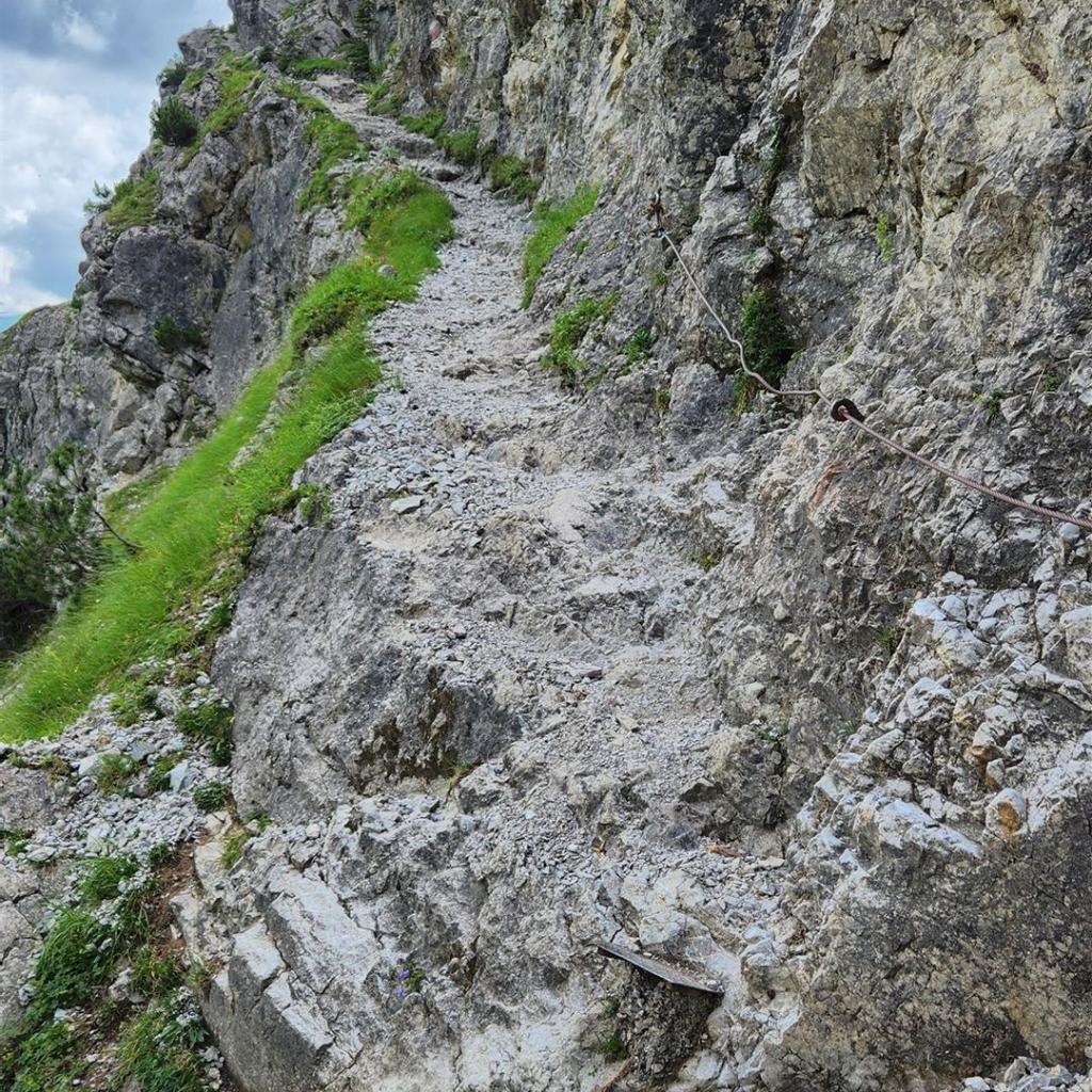 Aufstieg zum Schrofenpass