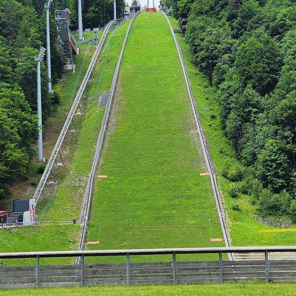Die Skiflugschanze von Oberstdorf