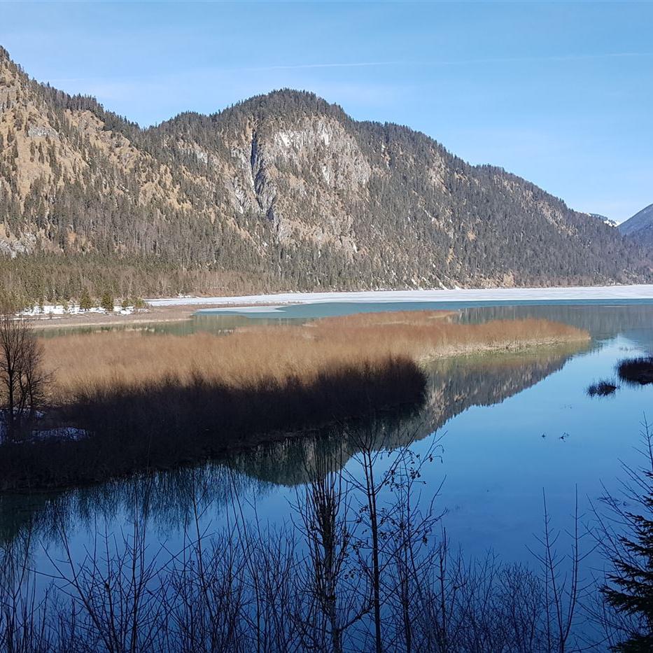 Ankunft am Sylvensteinspeicher
