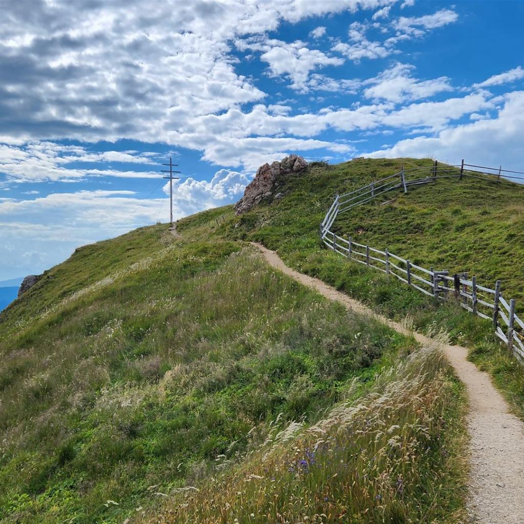 Weg zum Gipfel des Zendlererkofels