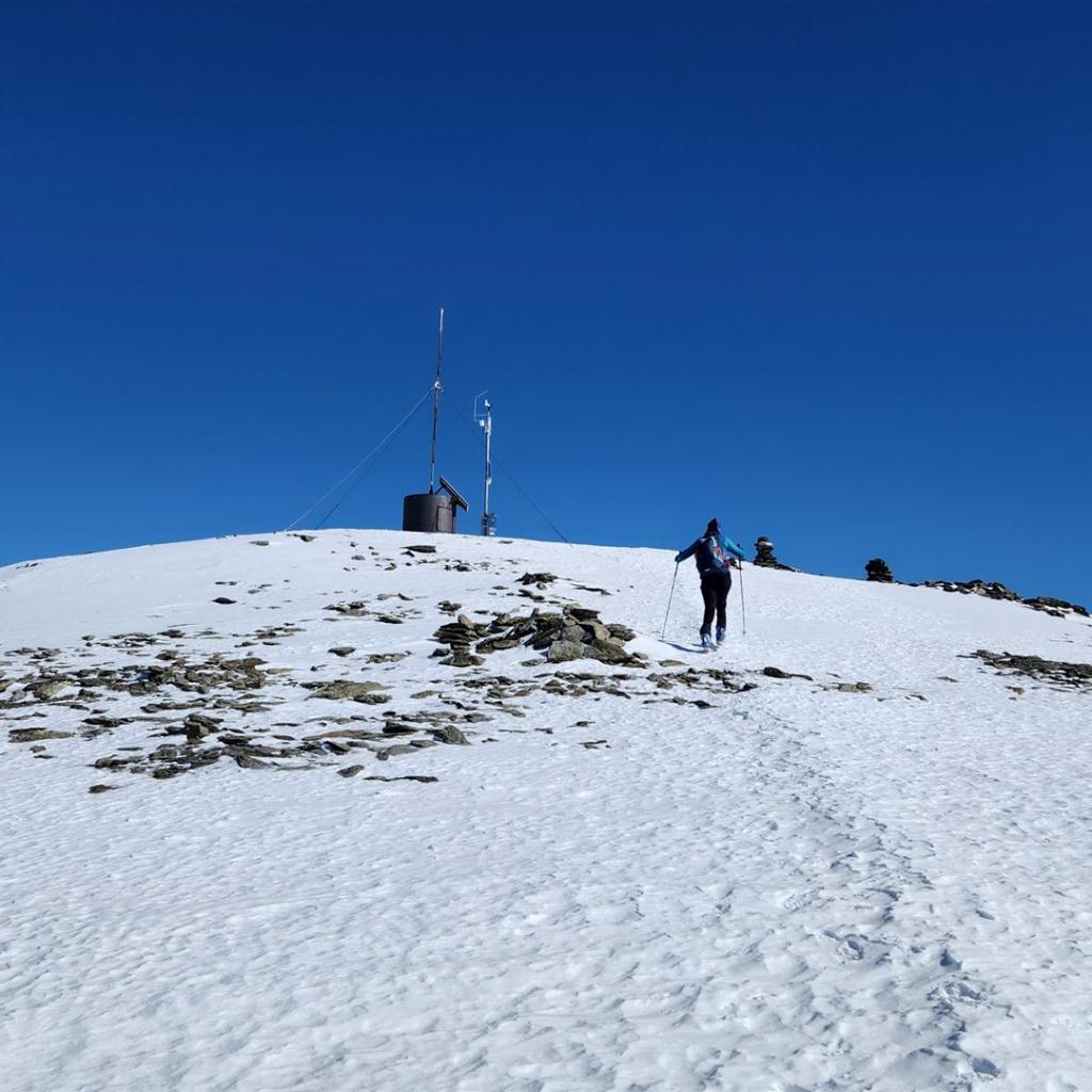 Kurz vor dem Gipfel ohne Gipfelkreuz