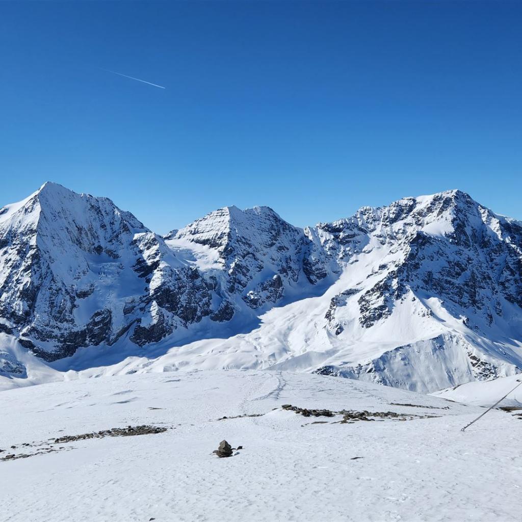 Das Dreigestirn von der Hinteren Schöntaufspitze aus gesehen