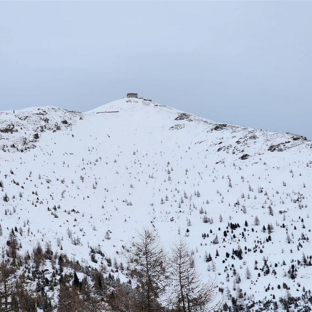 Blick zurück zum Gipfelhaus