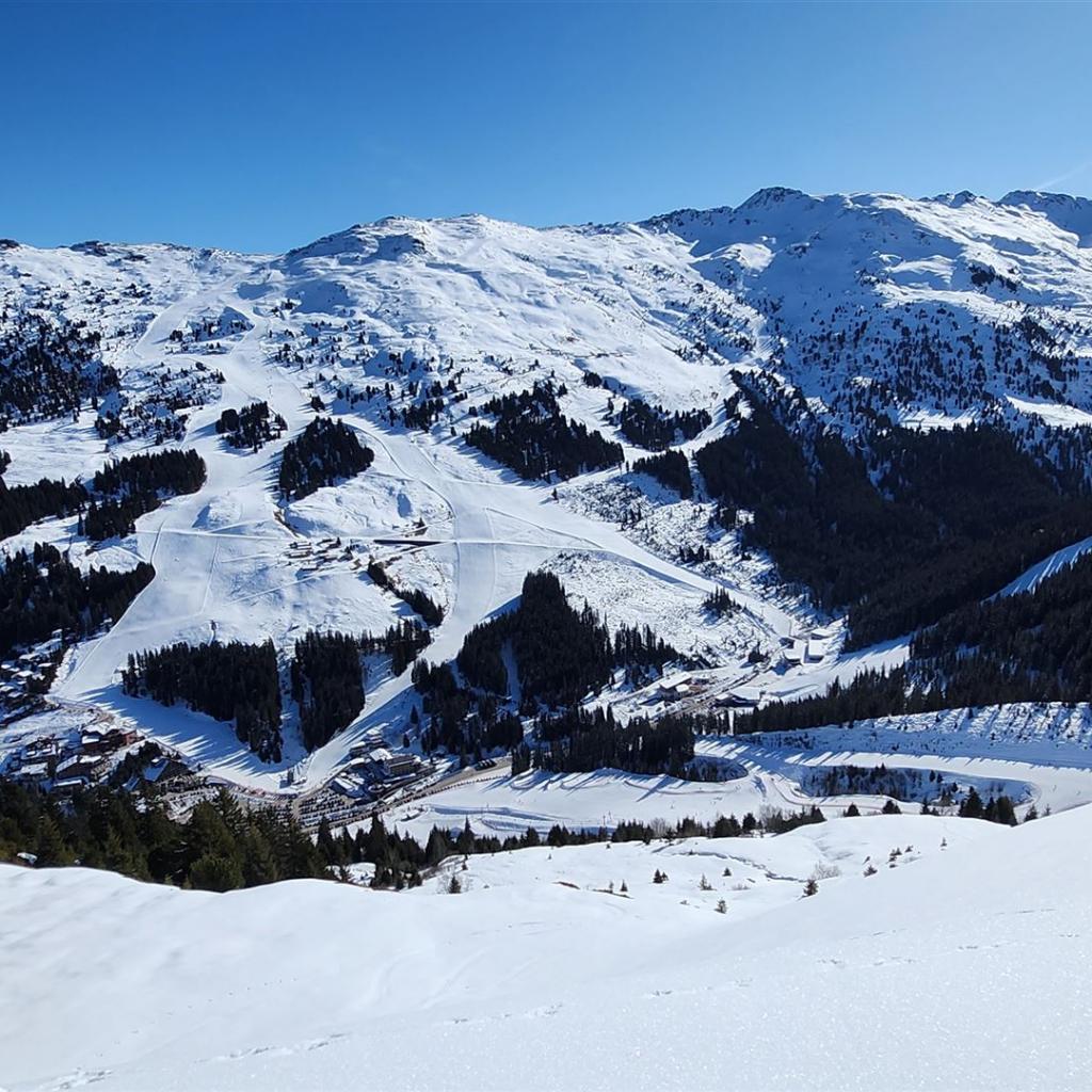 Blick hinunter nach Hochfügen