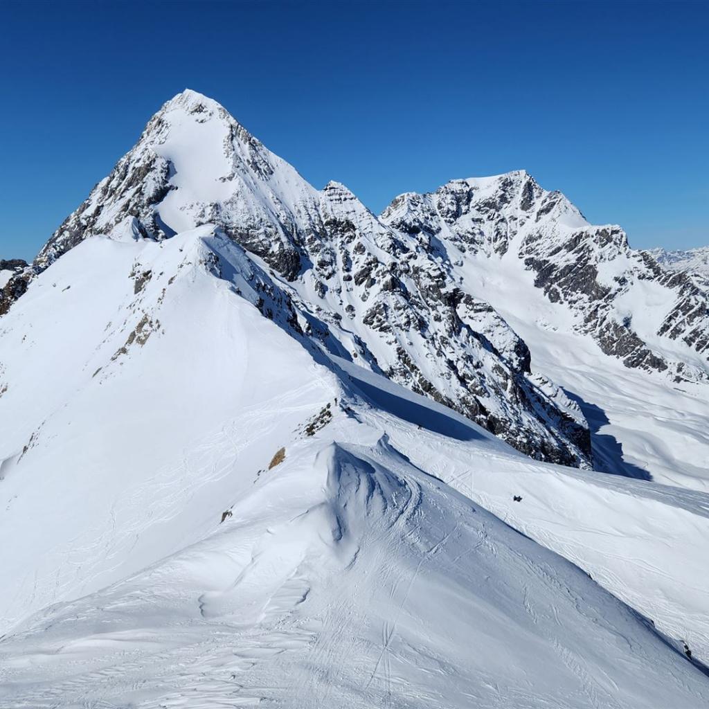 Blick zurück über den Grat