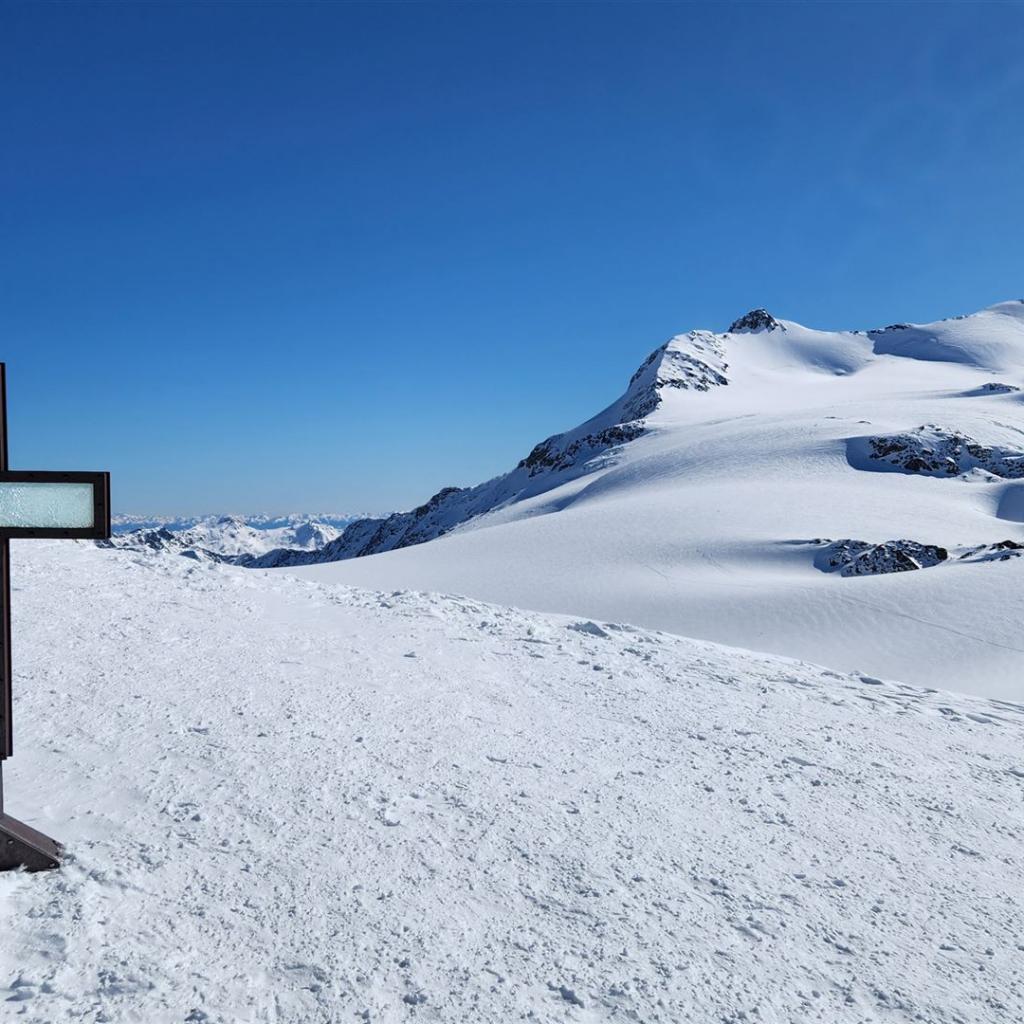 Blick zur Zufallspitze und zum Monte Cevedale