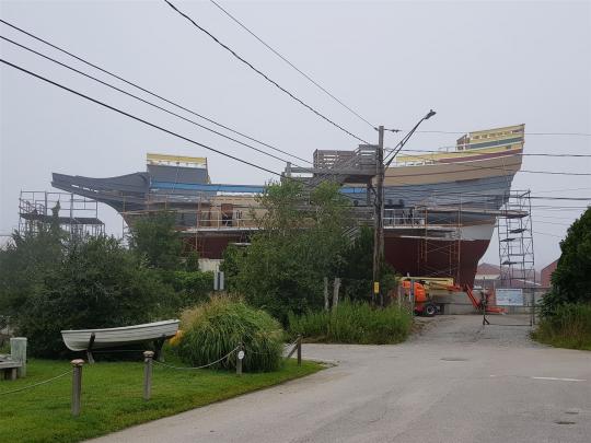 Mayflower in der Werft in Mystic
