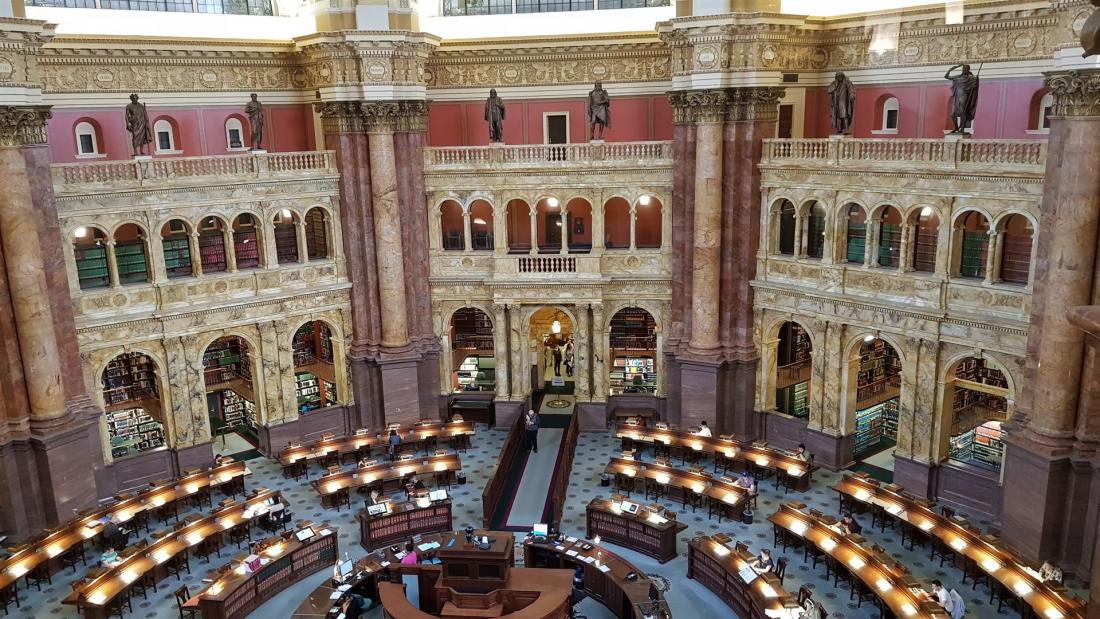 Der Hauptlesesaal der Kongress-Bibliothek
