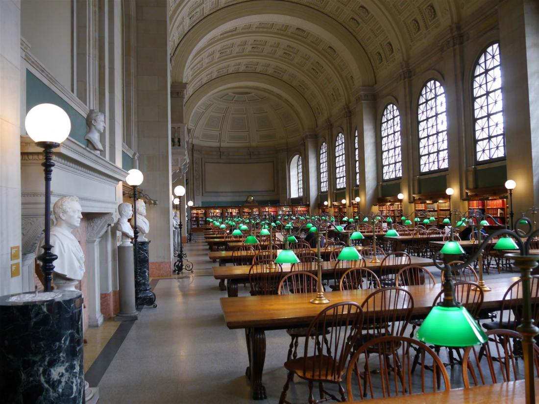 Lesesaal der Boston Public Library