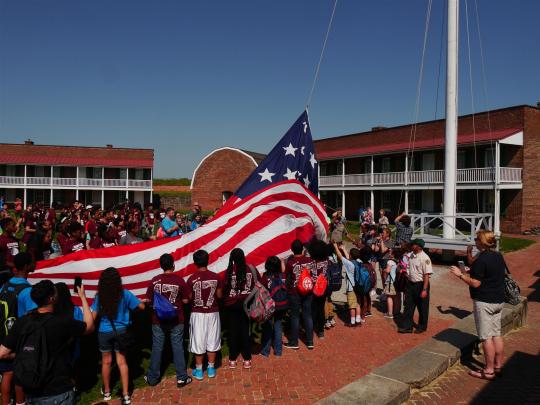 Flaggenzeremonie Fort McHenry