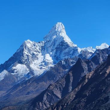 Ama Dablam, 6814 m (vom Everest View Hotel auf der Khumjung-Runde)