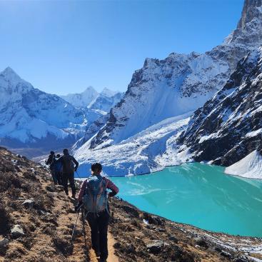 Blick auf Ama Dablam (von Dzonghla nach Lobuche)