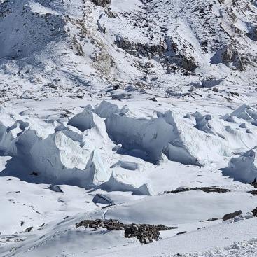 Der Khumbu Gletscher