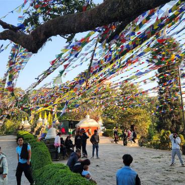 Weg zur Monastery oberhalb des Affentempels, Kathmandu